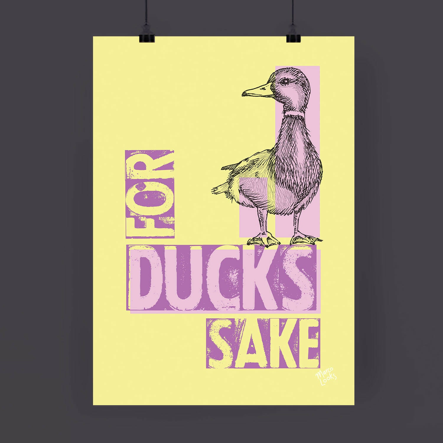A4 Animal Pun Print