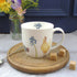 Hen and Forget Me Nots Bone China Mug