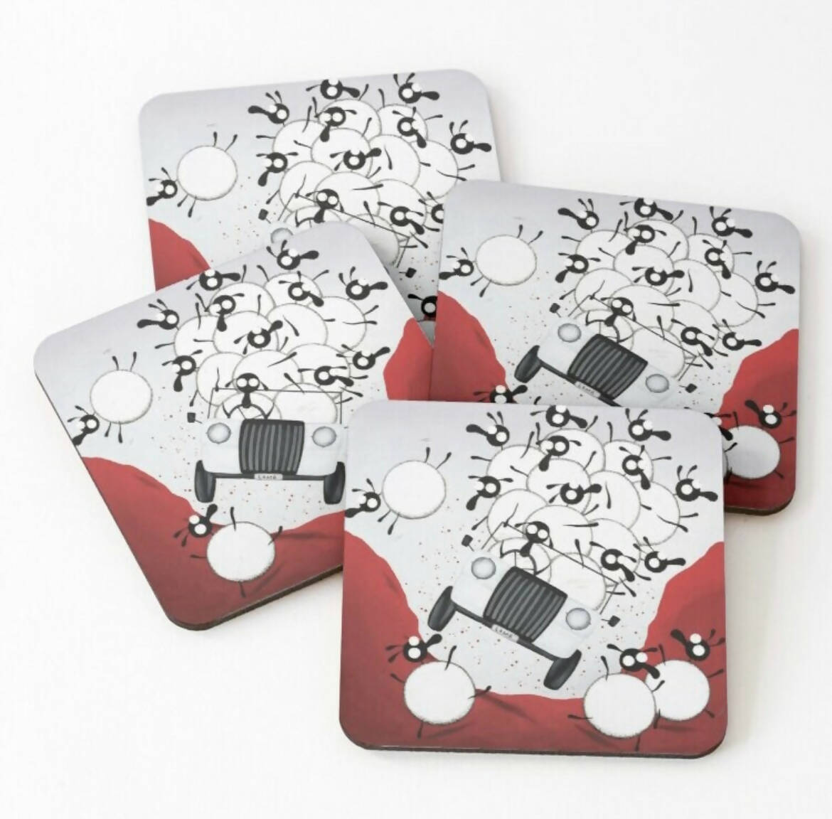 Lamb Rover | Mervyn Tay coaster | Art & Soul