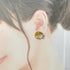 Crystal Embroidery Earrings (Small circle)