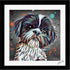 SHITZU DOG COLOUR SPLASH FRAMED ARTWORK.