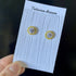 Crystal Embroidery Earrings (Mini circle)