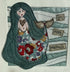 Mermaid Original Framed Textile Art