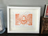 Bumblebee Framed Lino Cut Print
