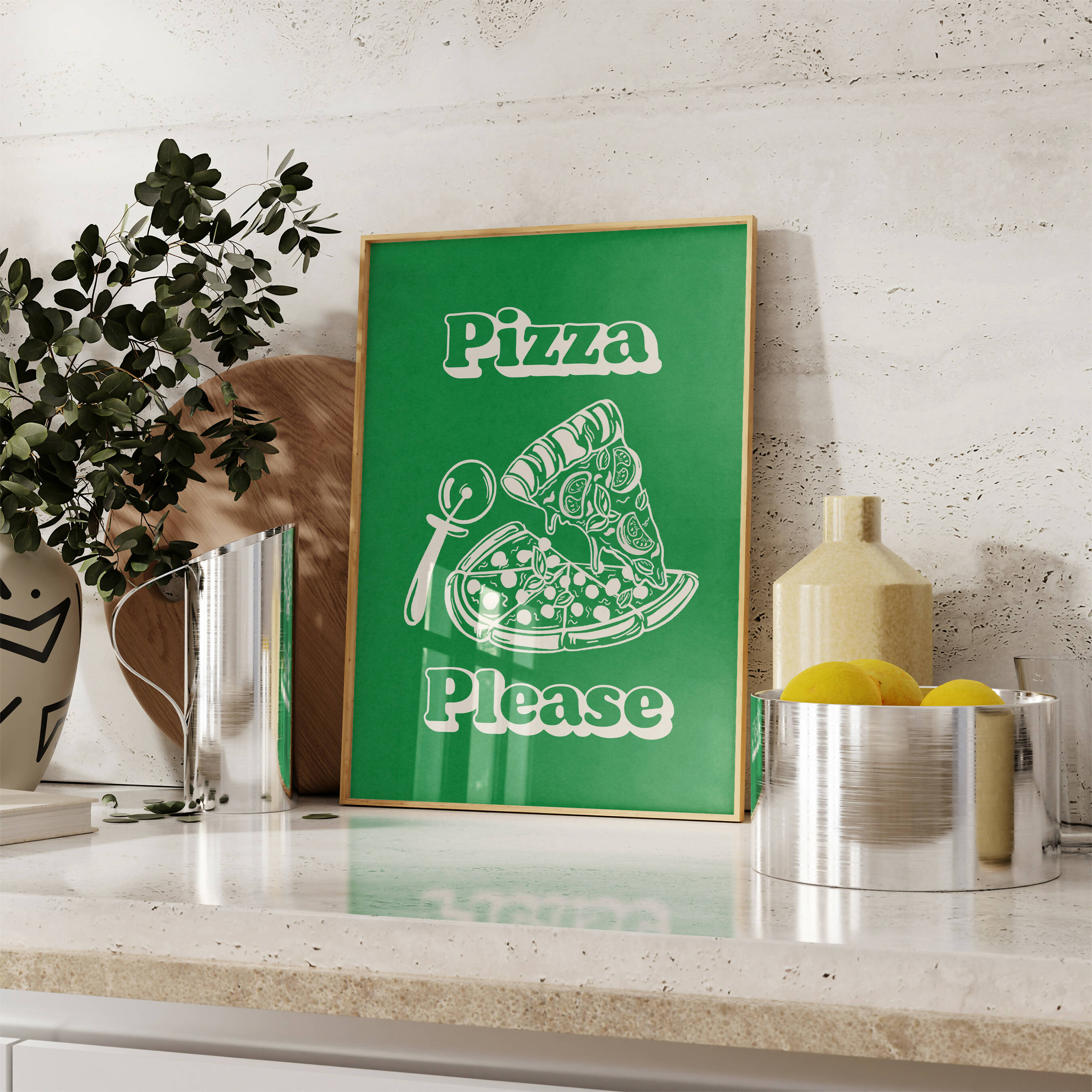 Pizza Please Print - Fun Food Art for Your Walls | Art & Soul