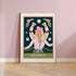 Tarot design print of popular music icon.