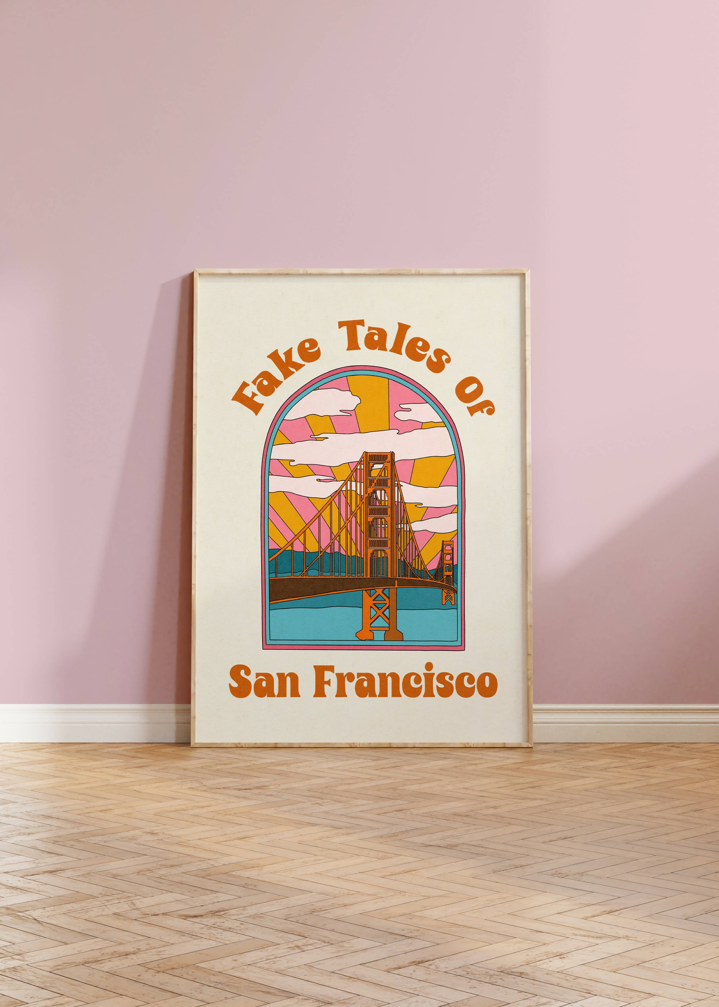 San Francisco Print - Iconic Golden Gate Illustration | Art & Soul