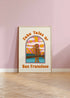 San Francisco Print - Iconic Golden Gate Illustration | Art & Soul