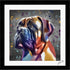BULLMASTIFF DOG COLOUR SPLASH FRAMED ARTWORK