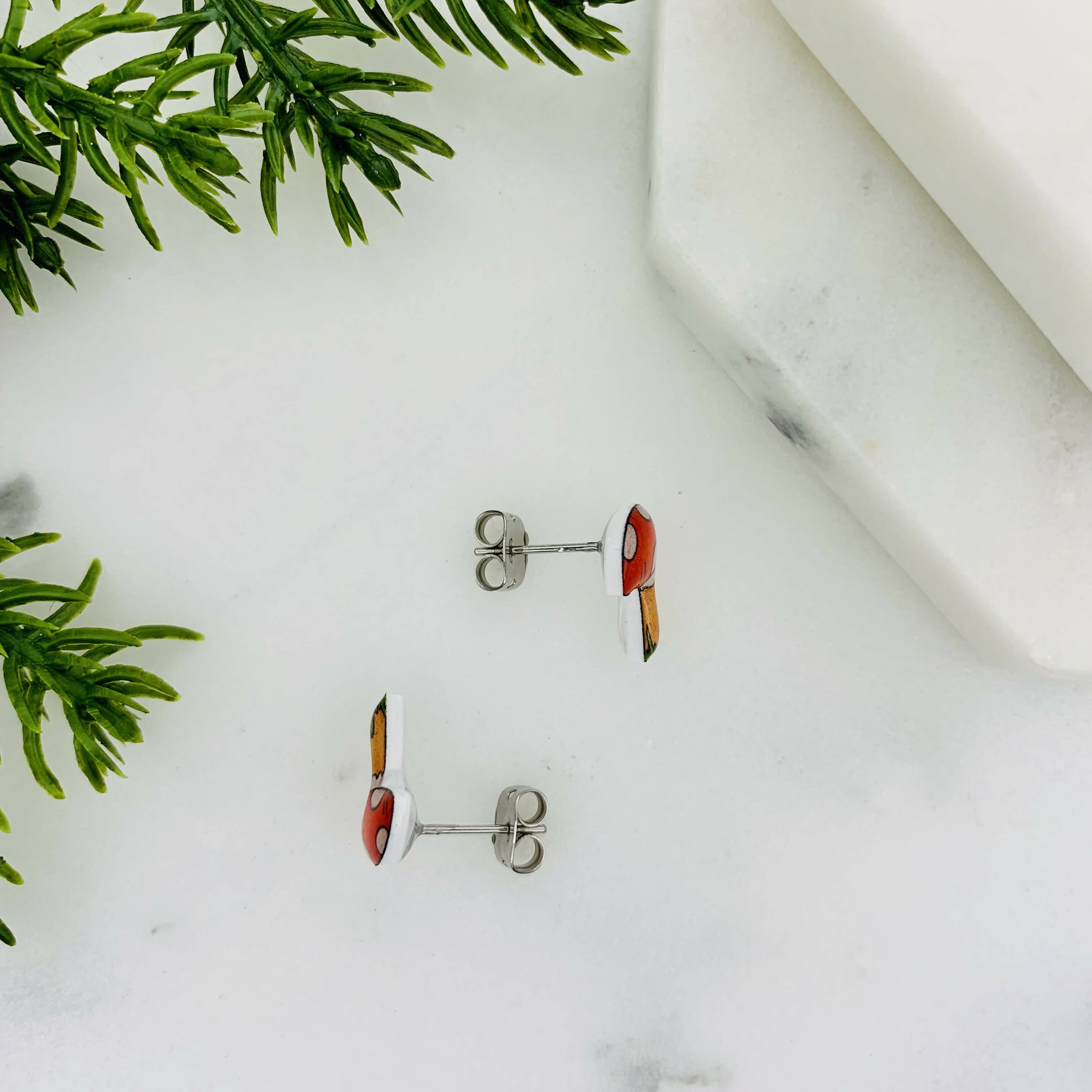 Toadstool/Mushroom Stud Earrings