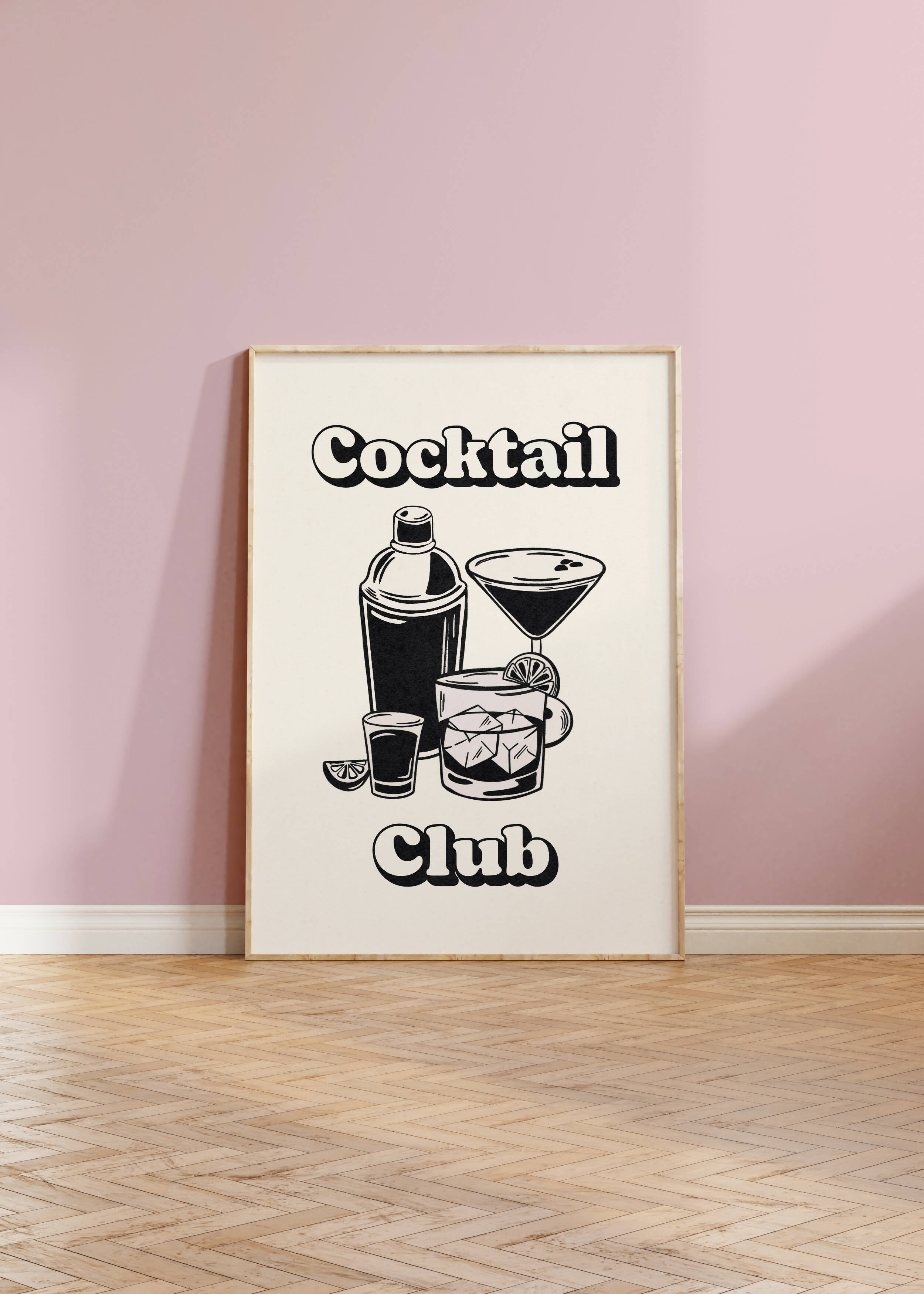 Cocktail Club Print for Stylish Home Decor | Art & Soul