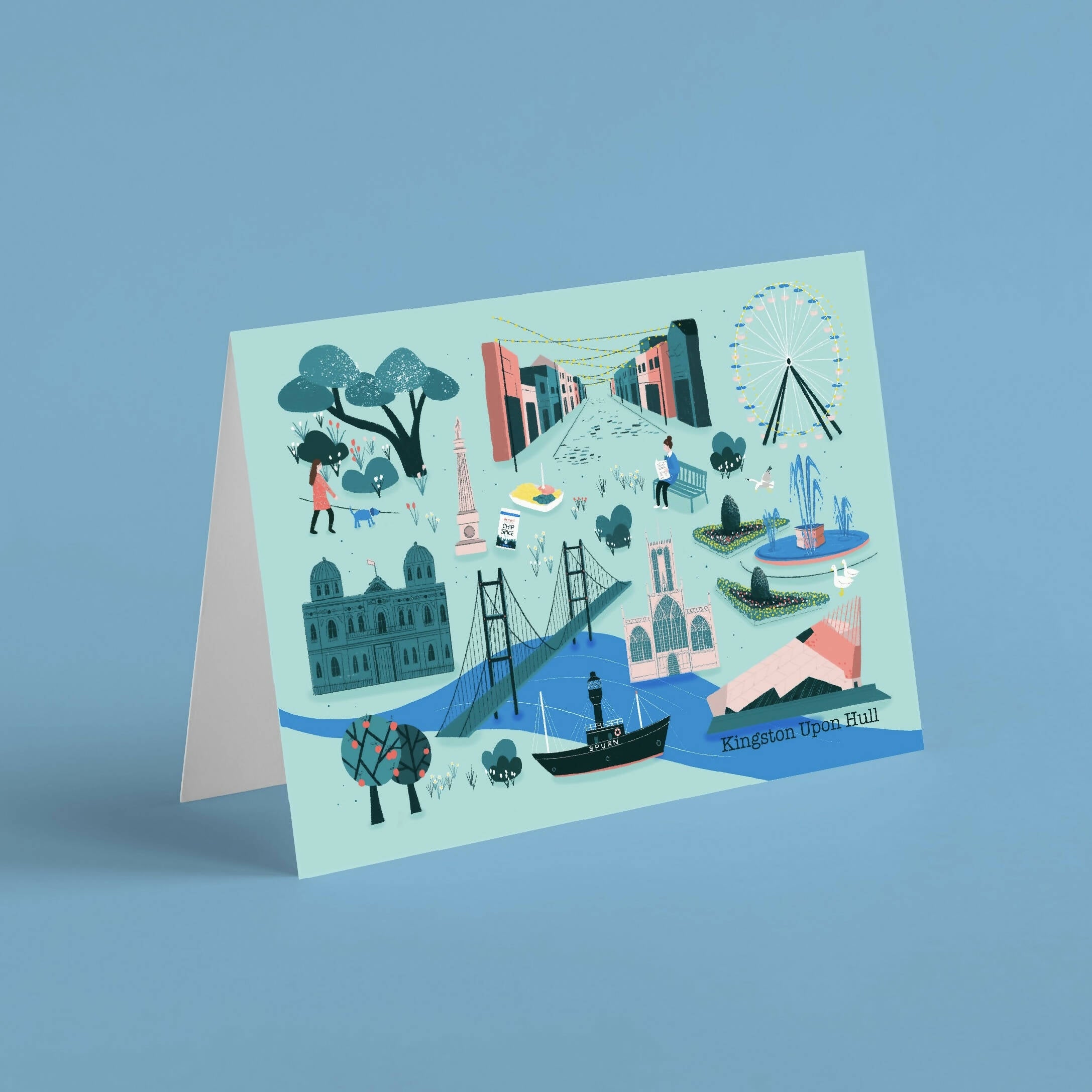Kingston Upon Hull Card | Eco-Friendly Greeting Card | Art & Soul