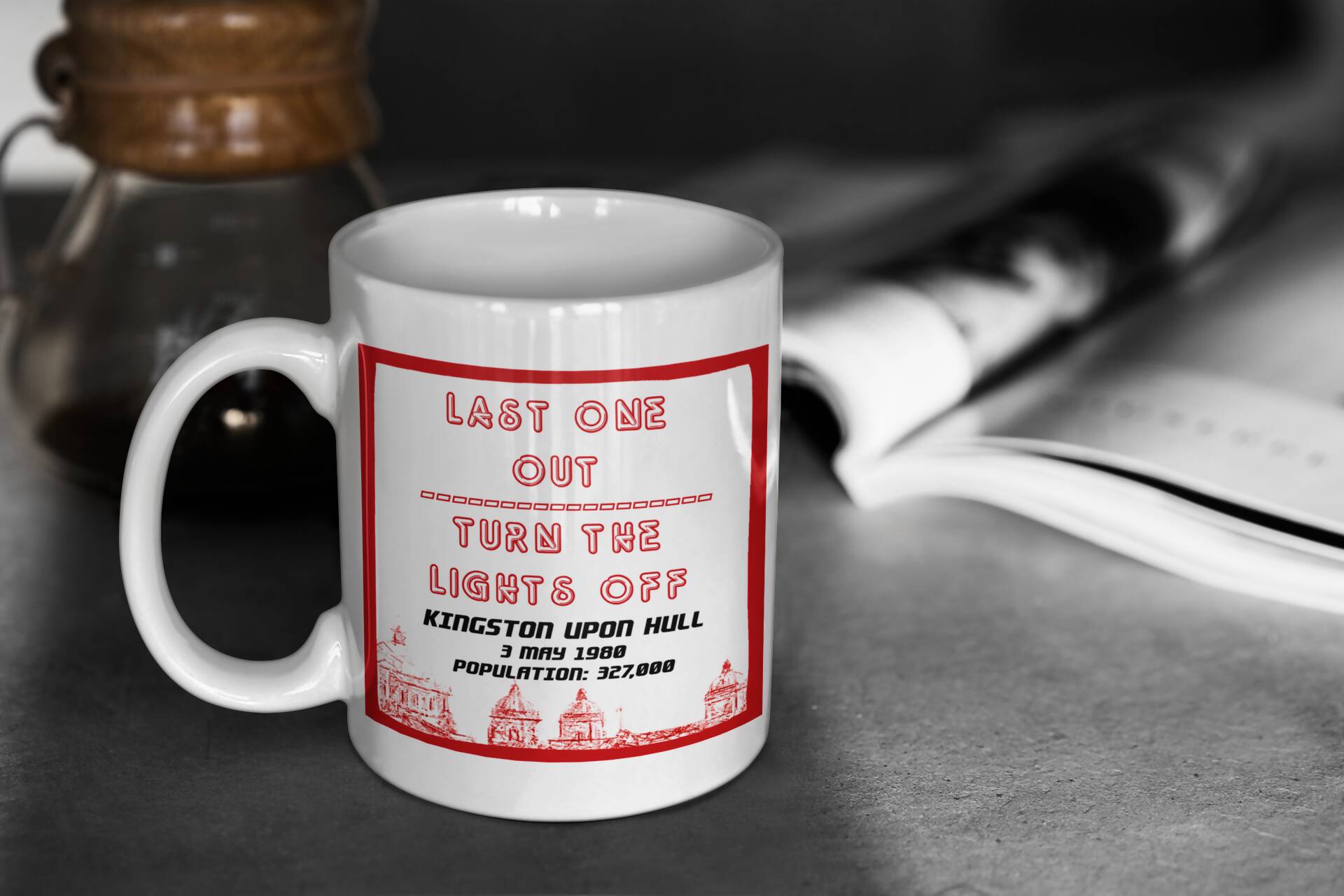 Hull KR Mug 1980 CHALLENGE CUP FINAL SCORELINE Design