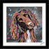 SPROCKER SPANIEL DOG COLOUR SPLASH FRAMED ARTWORK.