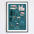 Beverley Town Art Print | Original Watercolor Design | Art & Soul