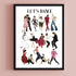 Lets Dance Illustration Print