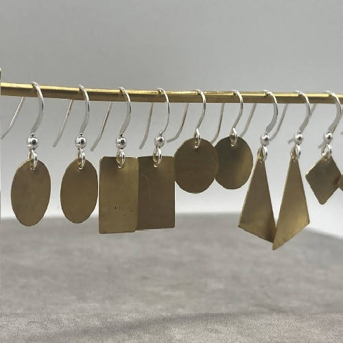 Recycled Metal Earrings
