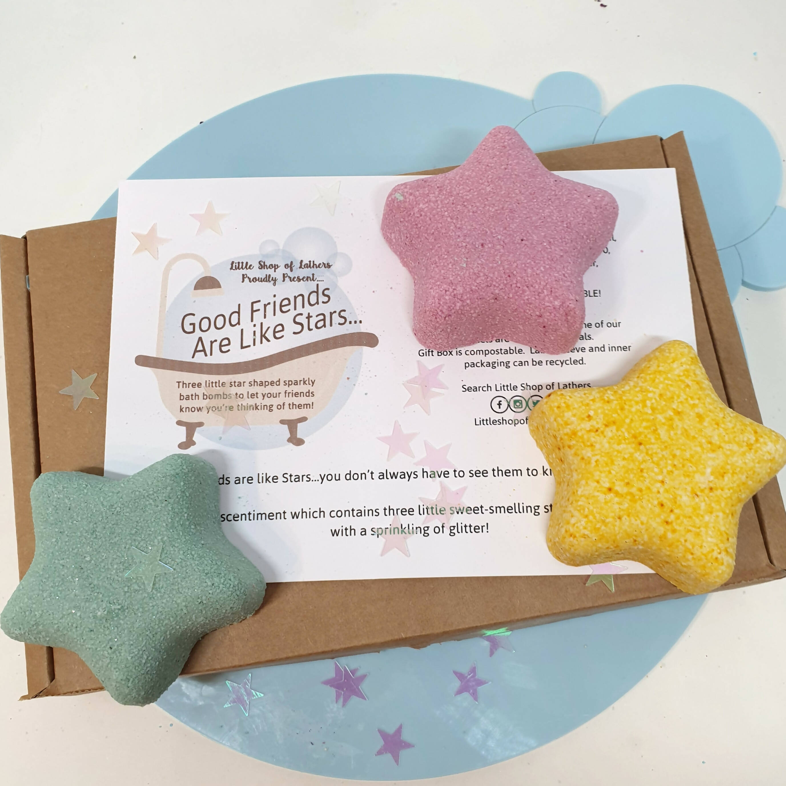 Good Friends are Like Stars Bath Bomb Gift Set | Art & Soul