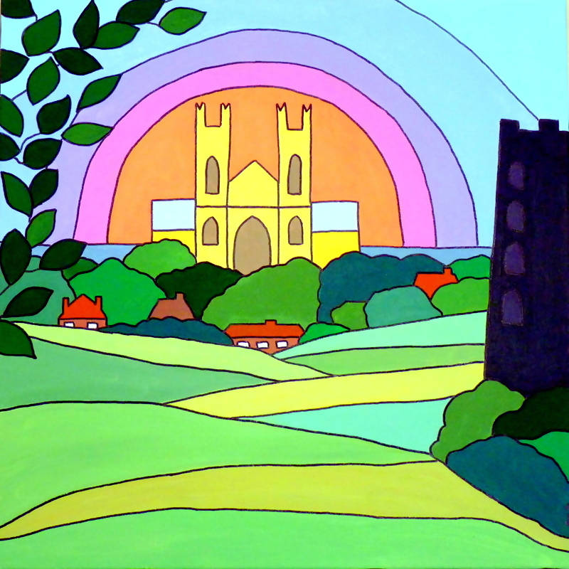 Framed Print - Westwood Sunrise, Beverley