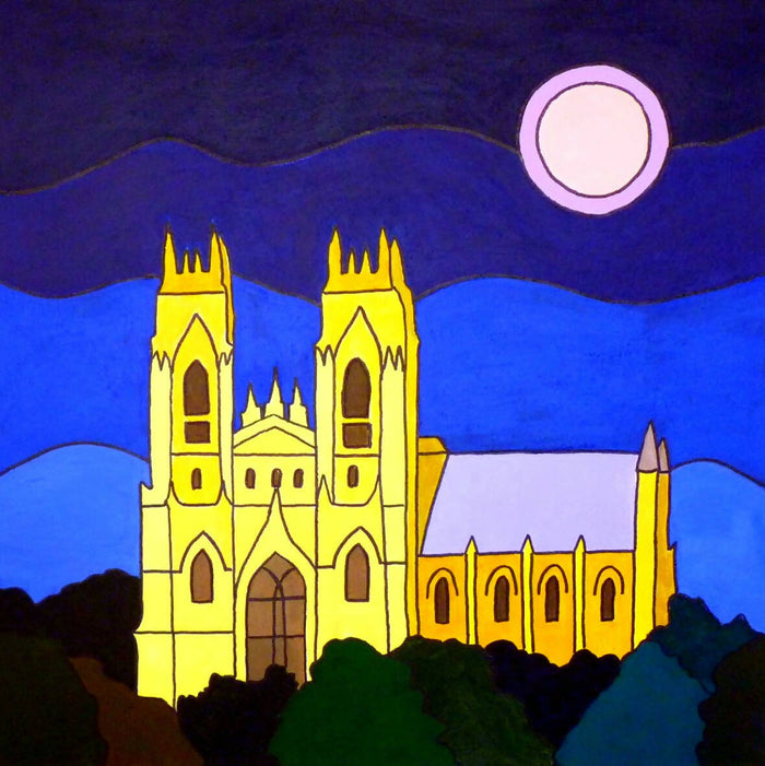 Framed, - Moon over Minster, Beverley