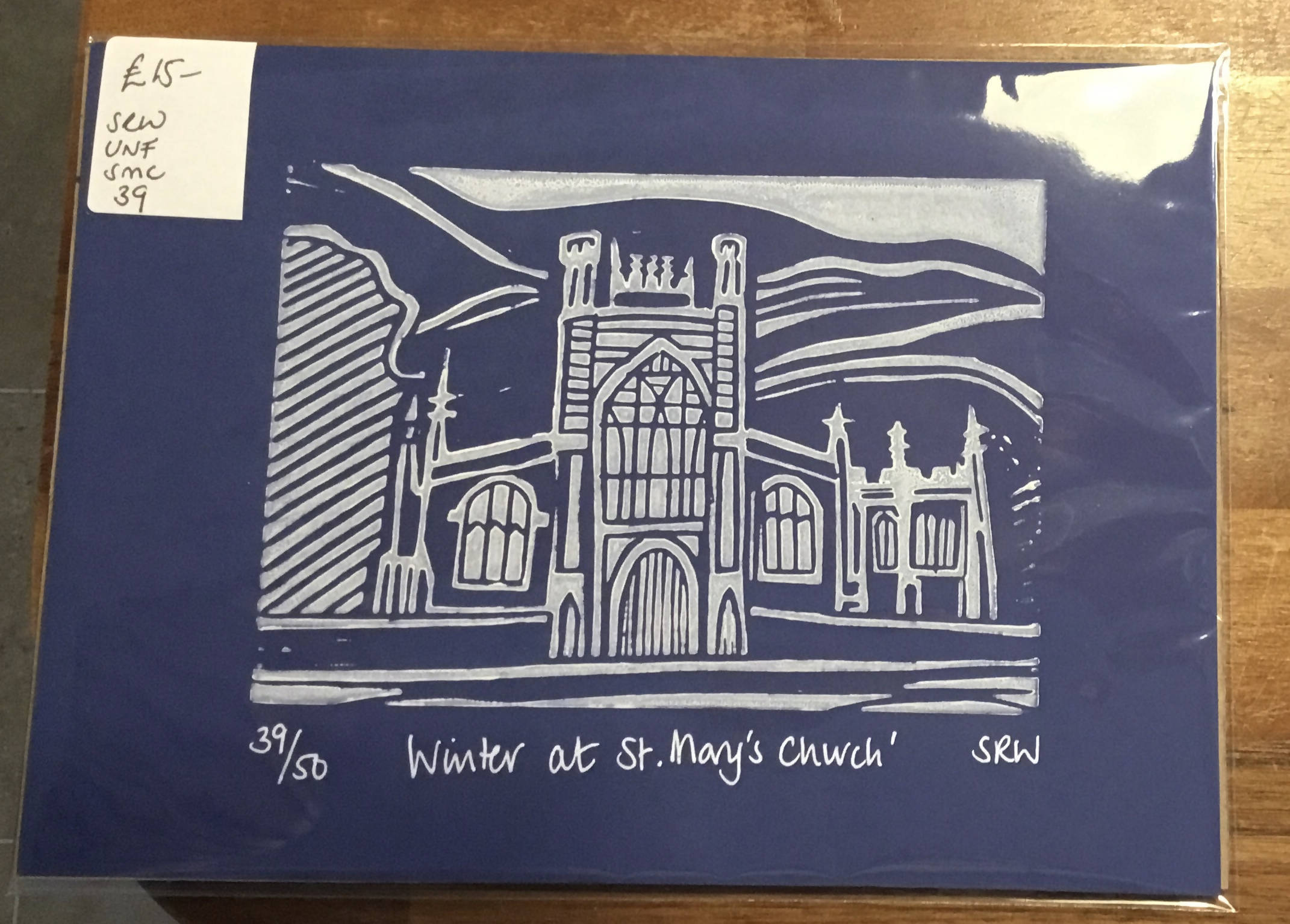 Christmas/Winter Unframed Lino Cut Prints