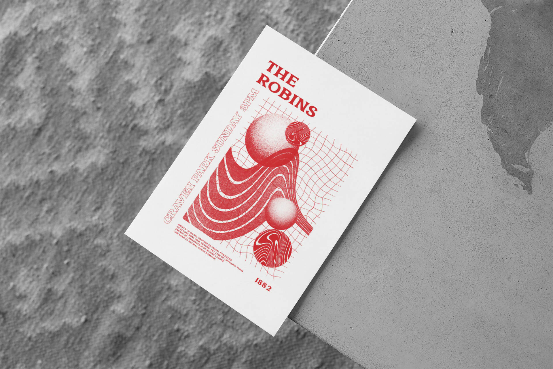 Hull KR Art Print PSYCHEDELIC Design in White