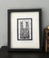 Beverley Minster Framed Lino Cut Print