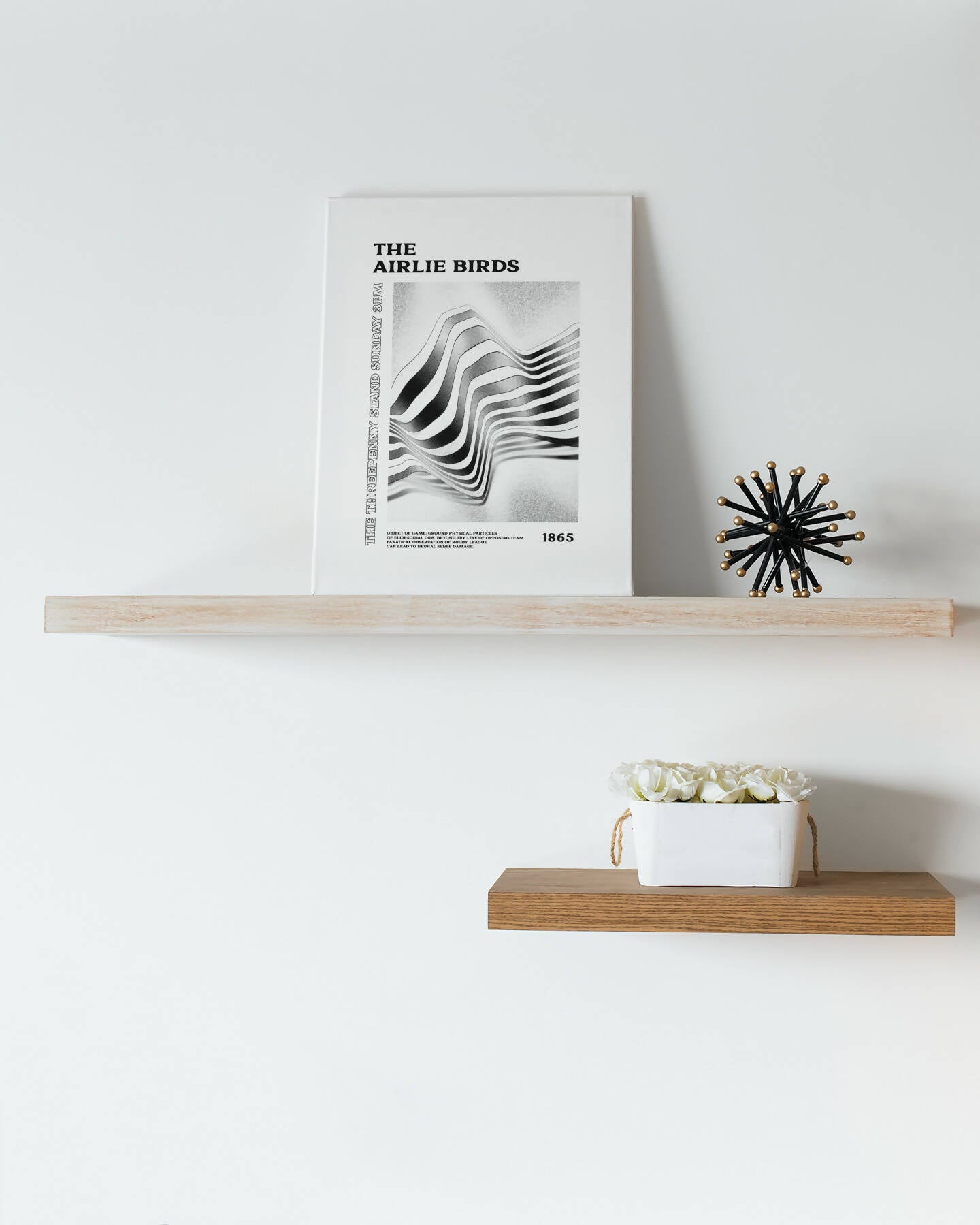 Hull FC Art Print PSYCHEDELIC Design in White