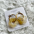 Resin Daisy Marble Hoops