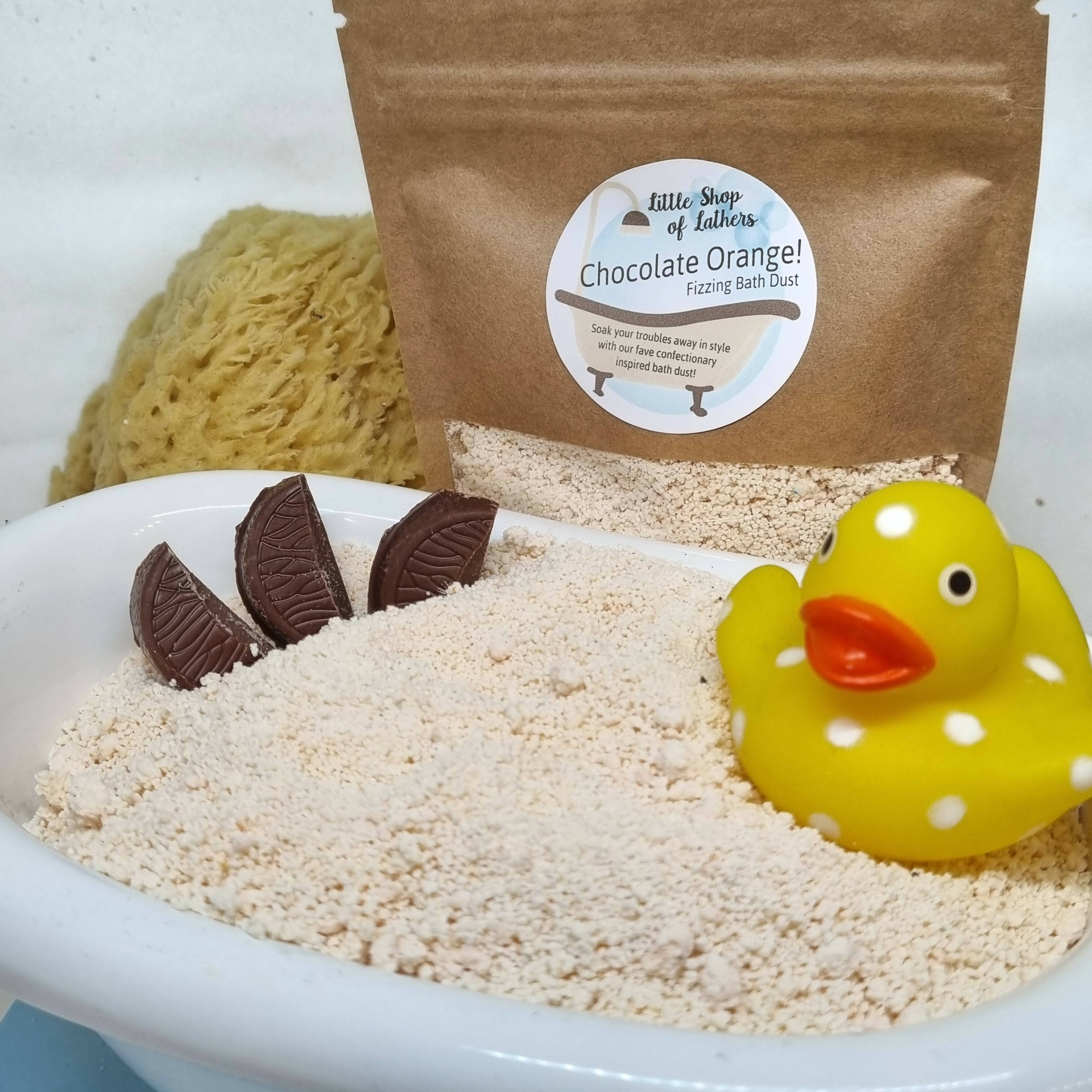 Chocolate Orange Fizzing Bath Dust
