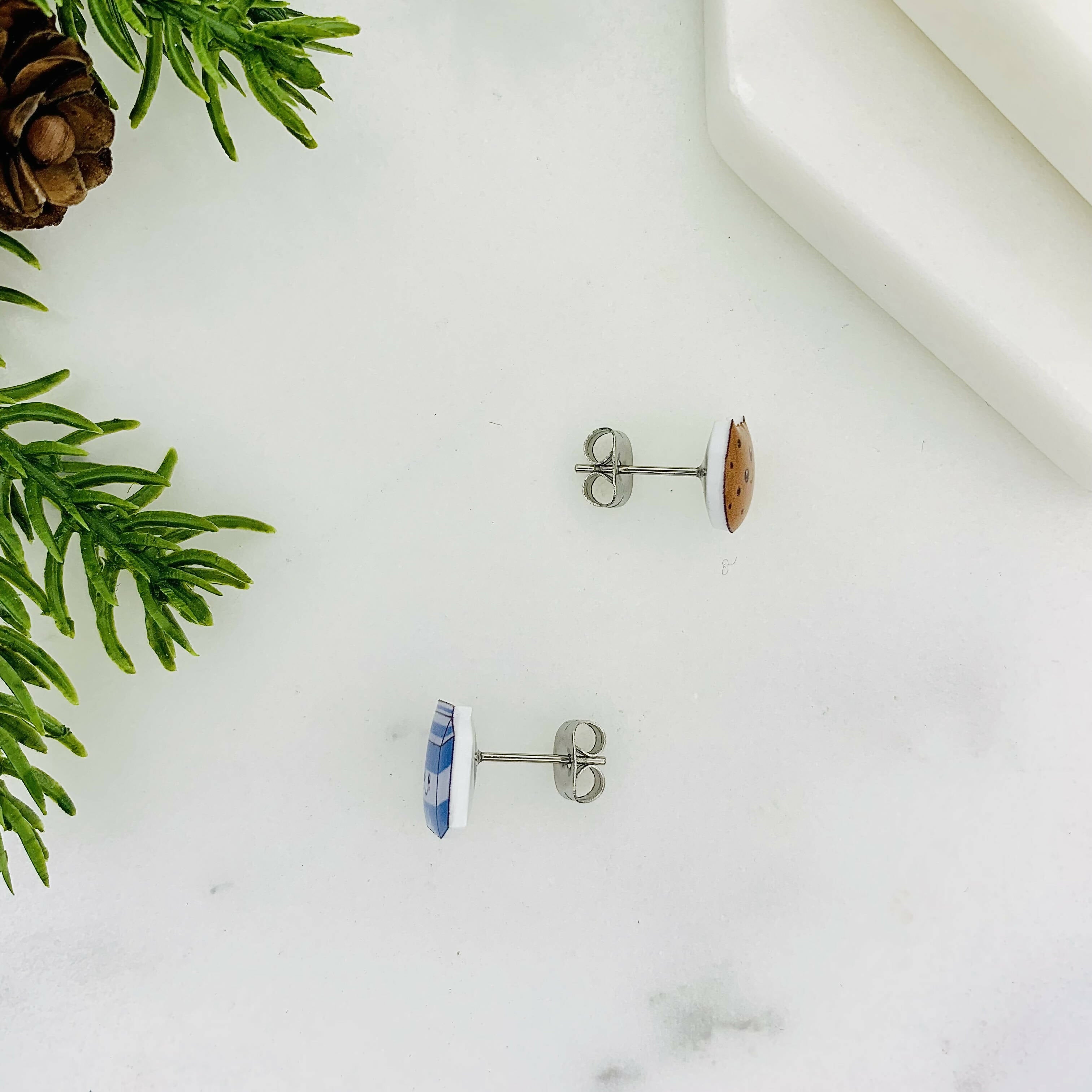 Cookies & Milk Mismatched Earrings