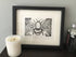 Bumblebee Framed Lino Cut Print