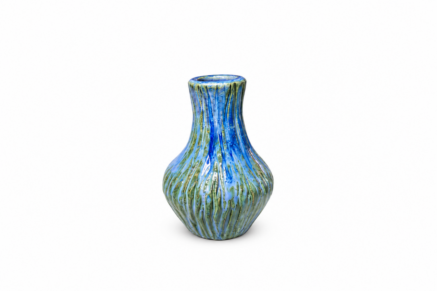Blue/Green Mini Bud Vase