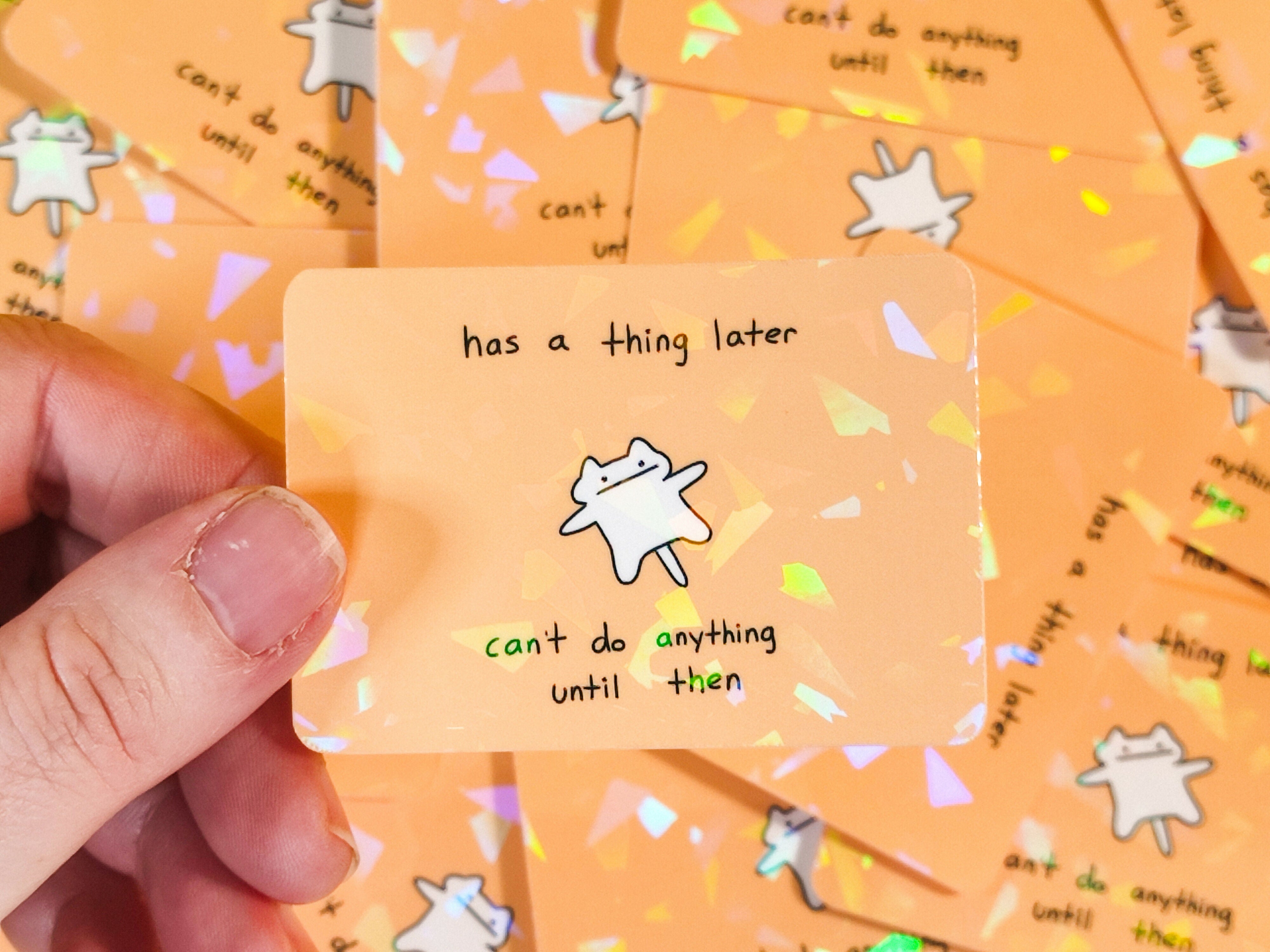 I Have A Thing Later Vinyl Sticker