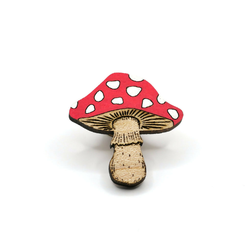 Toadstool Pin Badge