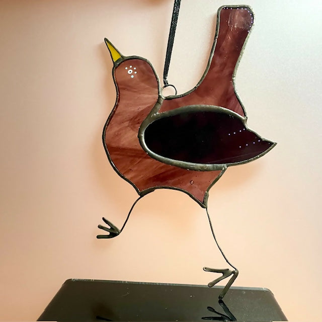 Stained Glass Blackbird