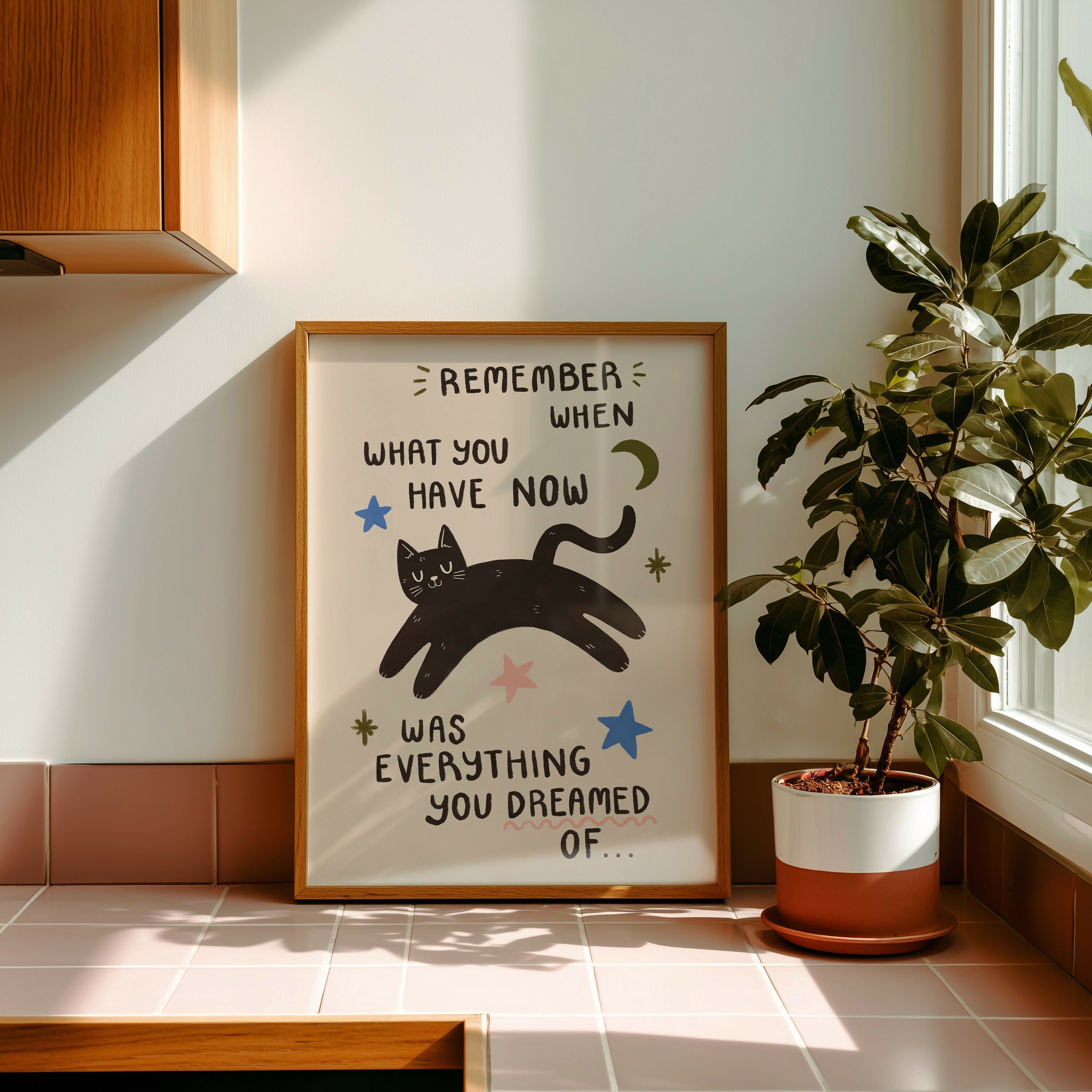 Remember When Cat Print