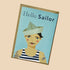 Hello Sailor A6 Greetings Card