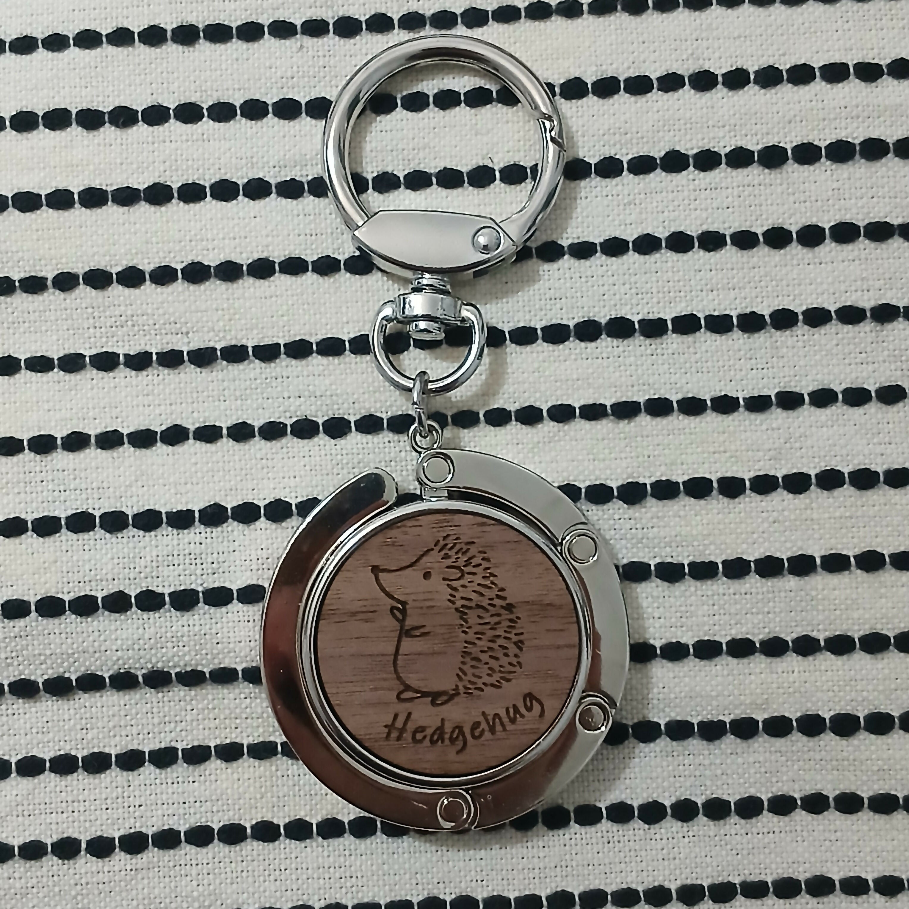 Hedgehog Bag Hanger with Key Ring