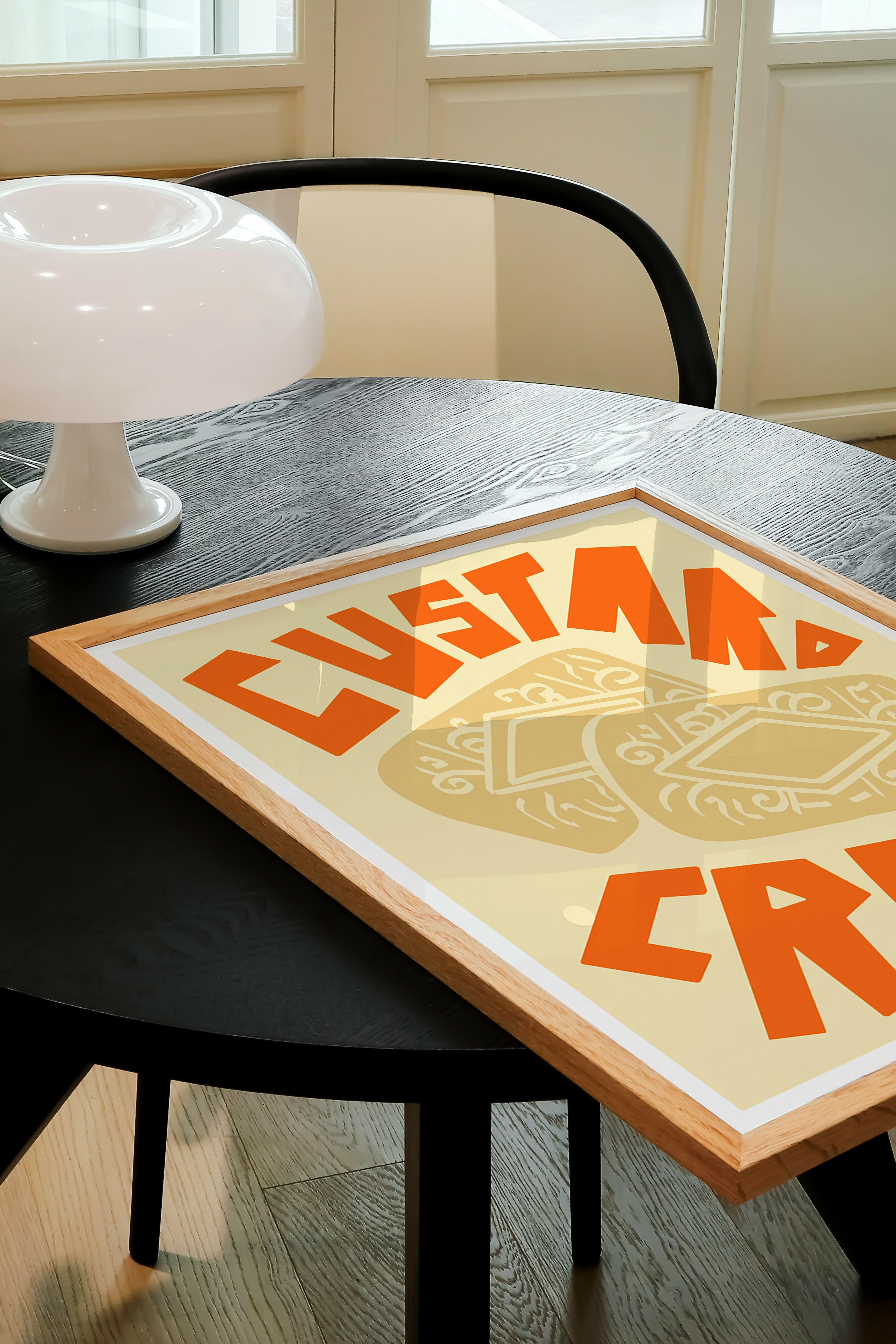 Custard Cream Art Print