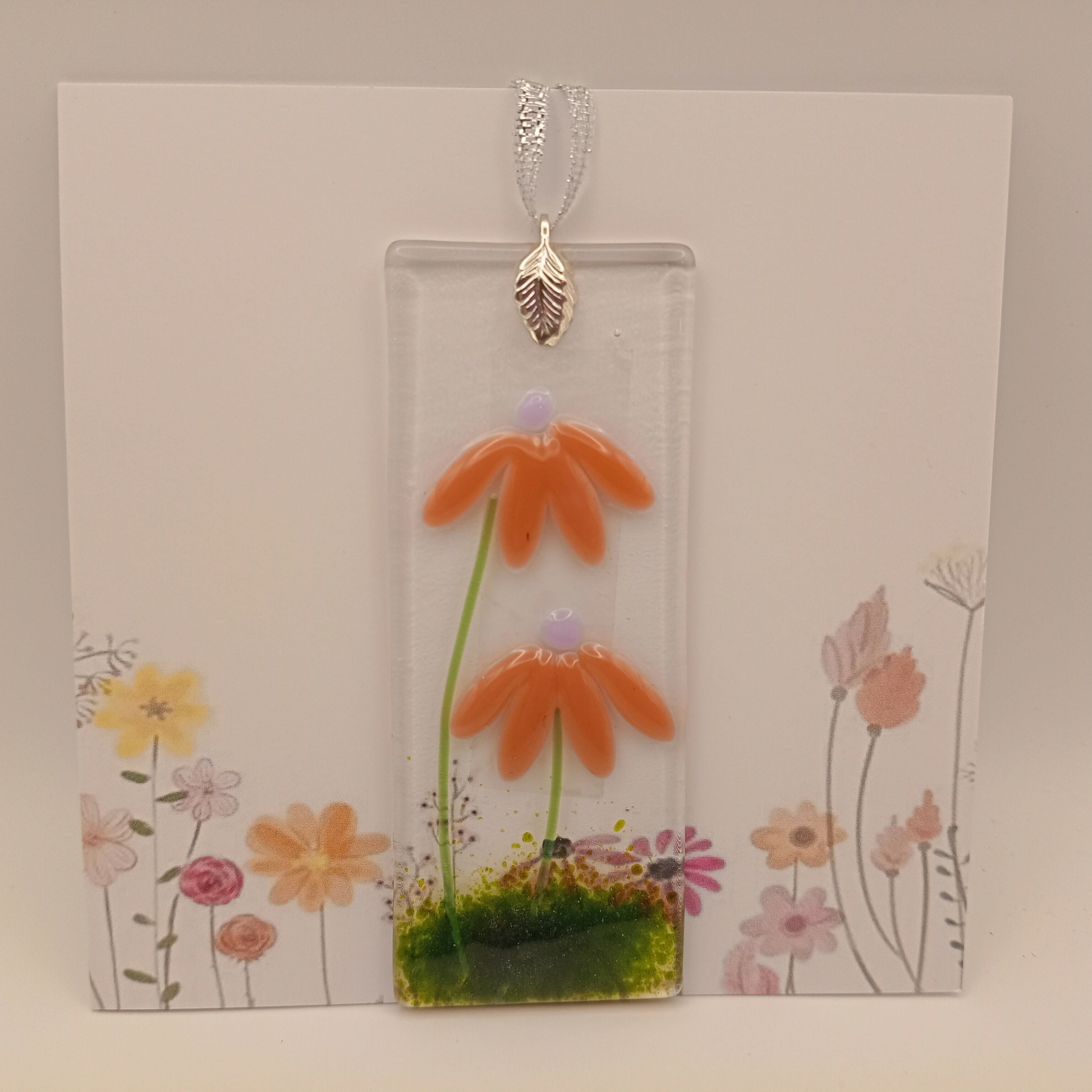 Fused Glass Flower Tealight