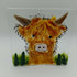 Fused Glass Highland Cow Tealight