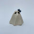 Handmade Ceramic Ghost Ornament With A Blue Butterfly