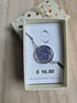 Stainless Steel Real Forget Me Not Flowers Bracelet
