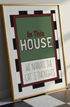 In This House We Narrate The Cat’s Thoughts Print | Funny Cat Wall Art | Pet Lover Home Decor