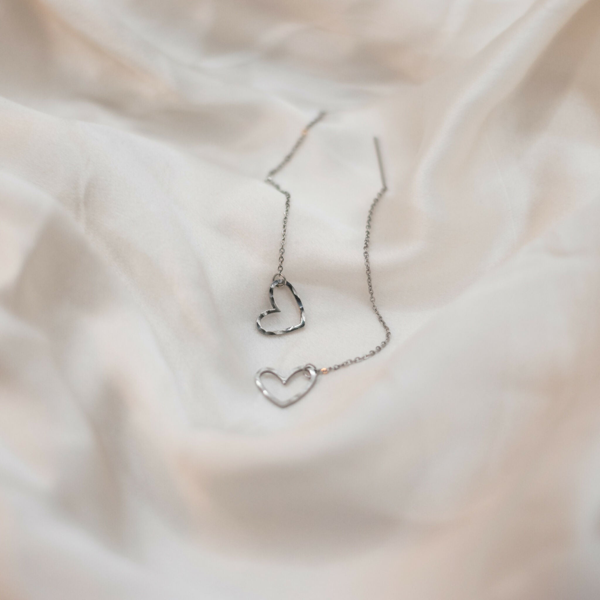 Hypoallergenic Stainless Steel Heart Threaders