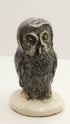 Ceramic Great Grey Owl Sculpture - "Geoff"