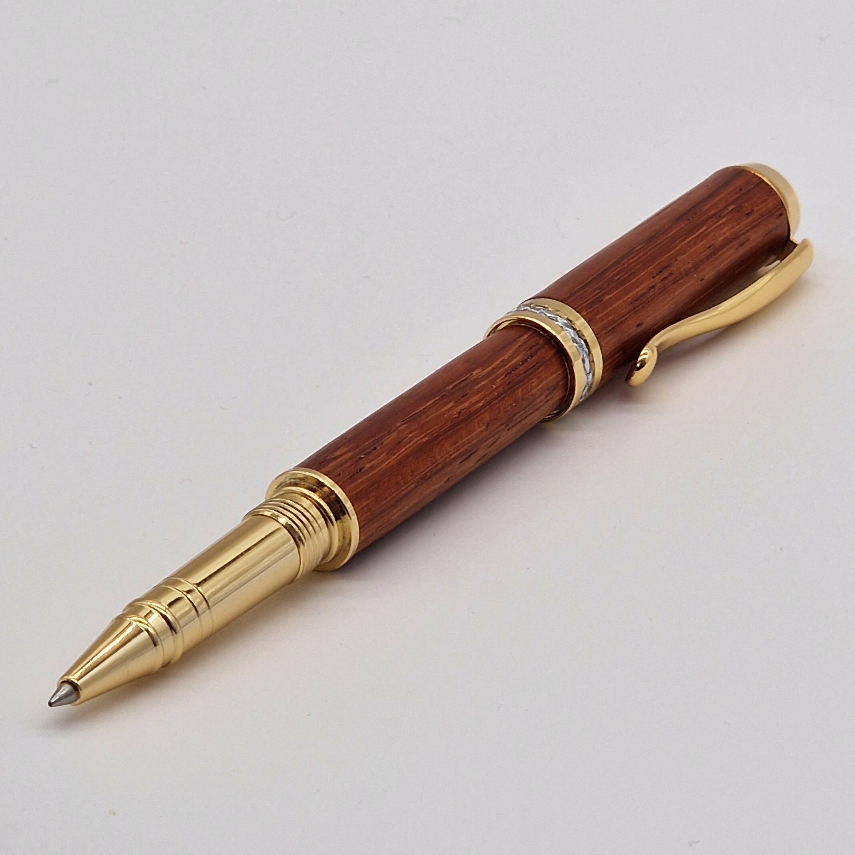 Hand Turned Rollerball pen made from Padauk Wood