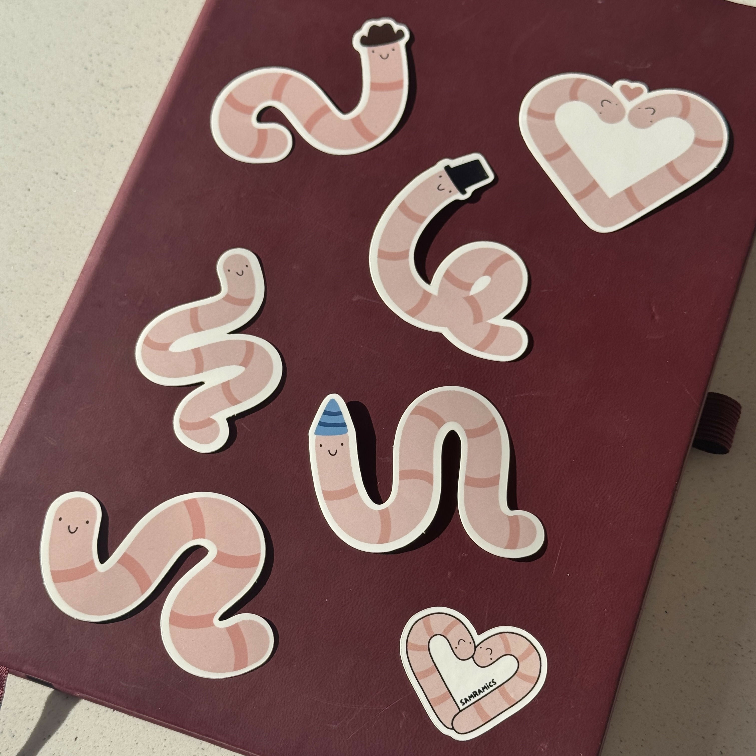 Worm Stickers