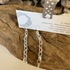 Sterling Silver Medium Link Earrings